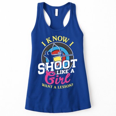 I Know I Shoot Like A Hunter Arrow Bow Hunting Archery Great Gift Womens Tank Top
