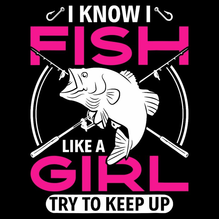 I know I fish like a girl try to keep up funny fishing Baby Bodysuit