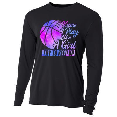 I Know I Play Like A Basketball Player Game Day Cooling Performance Long Sleeve Crew