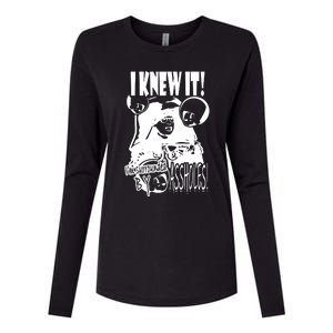 I Knew It Womens Cotton Relaxed Long Sleeve T-Shirt