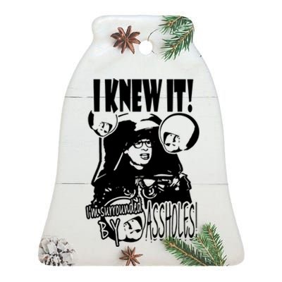 I Knew It Ceramic Bell Ornament