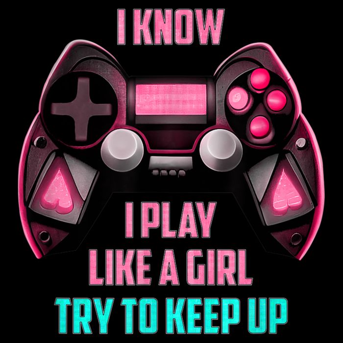 I Know I Play Like A Girl Funny Gamer Cooling Performance Crew T-Shirt