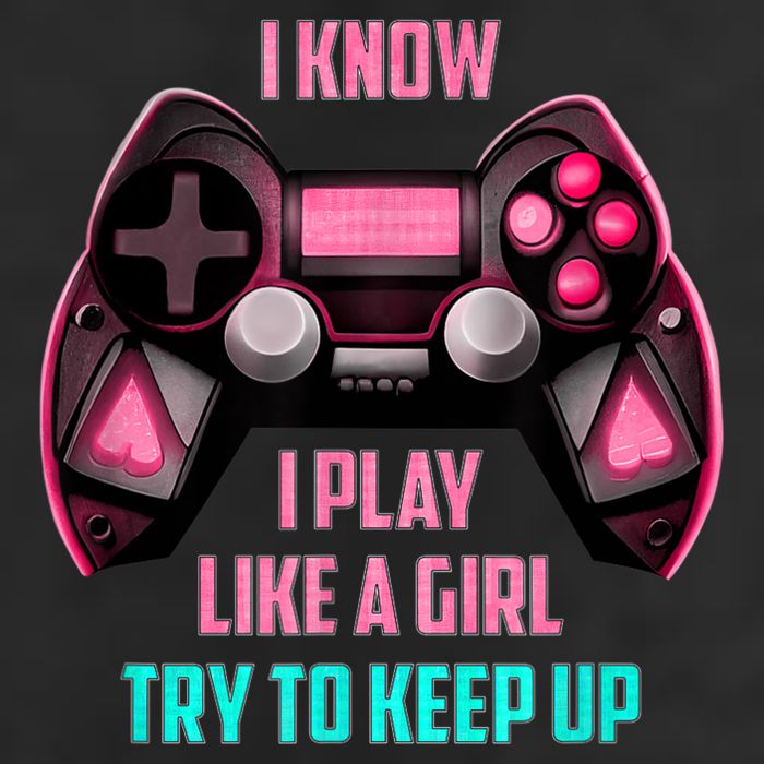 I Know I Play Like A Girl Funny Gamer Adult Drive Performance Visor