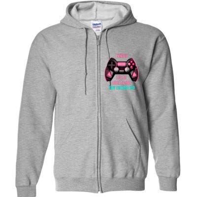 I Know I Play Like A Girl Funny Gamer Full Zip Hoodie