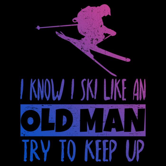 I Know I Ski Like An Old Try To Keep Up Skier Snowboard Cute Gift Impact Tech Backpack