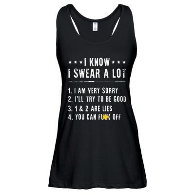 I Know I Swear A Lot I Am Very Sorry Ill Try To Be Good Fun Ladies Essential Flowy Tank