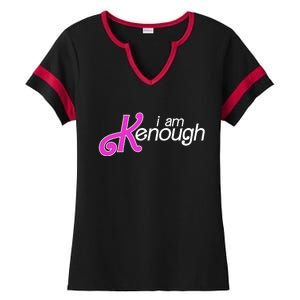 Im Ken I Am Kenough Funny Enough Movie Meme Ladies Halftime Notch Neck Tee