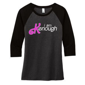 Im Ken I Am Kenough Funny Enough Movie Meme Women's Tri-Blend 3/4-Sleeve Raglan Shirt