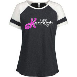 Im Ken I Am Kenough Funny Enough Movie Meme Enza Ladies Jersey Colorblock Tee