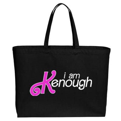 Im Ken I Am Kenough Funny Enough Movie Meme Cotton Canvas Jumbo Tote