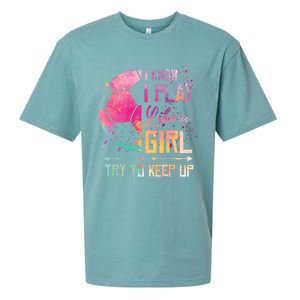 I know I Play Like A Girl Soccer Sueded Cloud Jersey T-Shirt