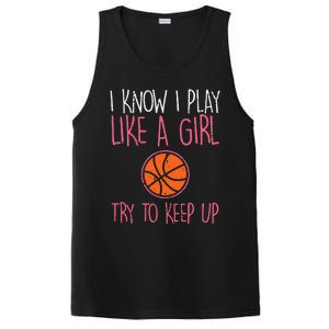 I Know I Play Like A Basketball Funny Sport PosiCharge Competitor Tank