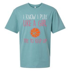 I Know I Play Like A Basketball Funny Sport Sueded Cloud Jersey T-Shirt