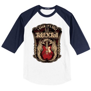 I Know ItS Only Rock And Roll Gift Baseball Sleeve Shirt