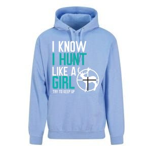 I Know I Hunt Like A Try To Keep Up Gift Unisex Surf Hoodie