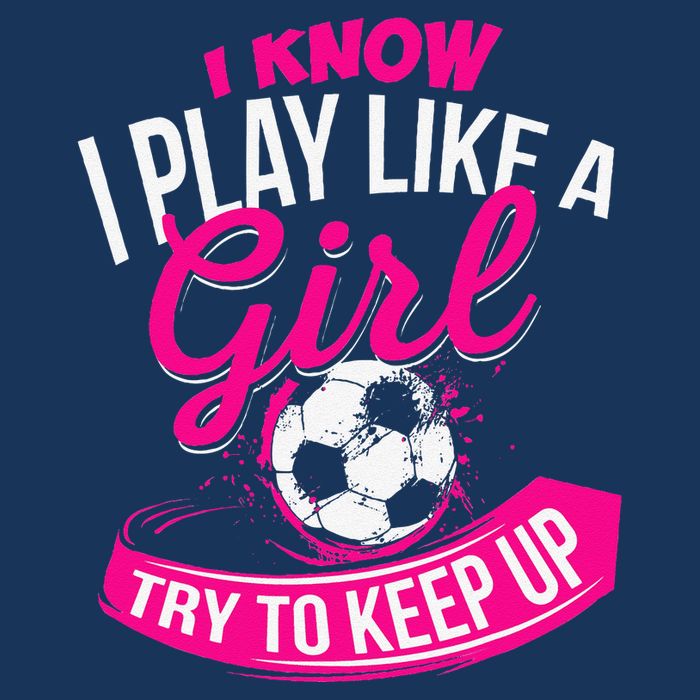 I Know I Play Like A Girl Soccer Cooling Performance Crew T-Shirt