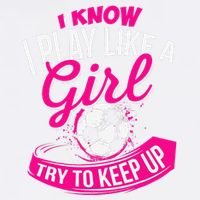 I Know I Play Like A Girl Soccer Garment-Dyed Sweatshirt