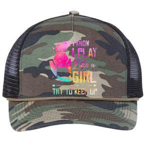 I Know I Play Like A Girl Soccer Retro Rope Trucker Hat Cap