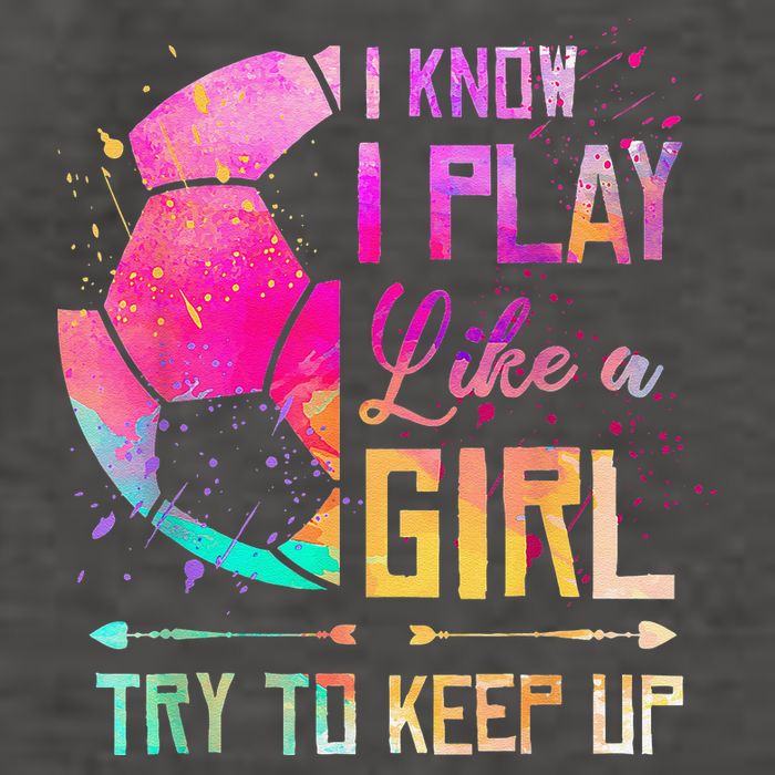 I Know I Play Like A Girl Soccer Vector Backpack