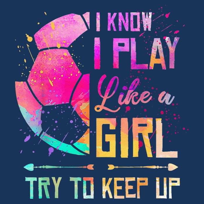 I Know I Play Like A Girl Soccer Women's Crop Top Tee