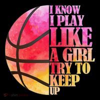 I Know I Play Like A Girl Try To Keep Up Basketball Wool Snapback Cap