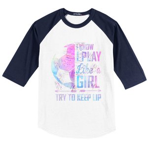 I Know I Play Like A Girl Soccer TShirt Baseball Sleeve Shirt