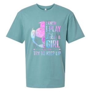 I Know I Play Like A Girl Soccer TShirt Sueded Cloud Jersey T-Shirt