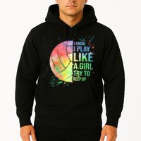 I Know I Play Like A Girl Try To Keep Up Volleyball Tshirt Hoodie
