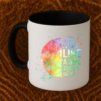 I Know I Play Like A Girl Try To Keep Up Volleyball Tshirt Mug