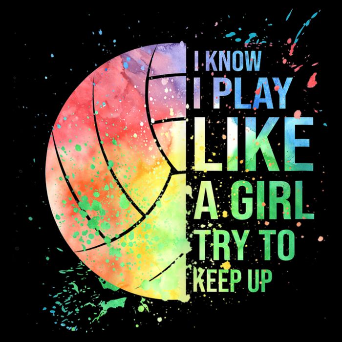 I Know I Play Like A Girl Try To Keep Up Volleyball Tshirt Toddler T-Shirt