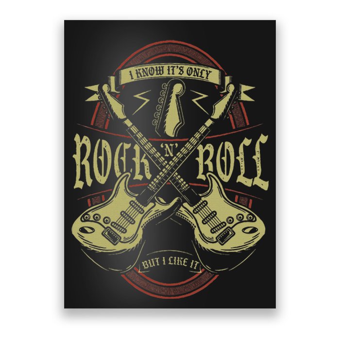 I Know ItS Only Rock And Roll But I Like It Rock Music Poster