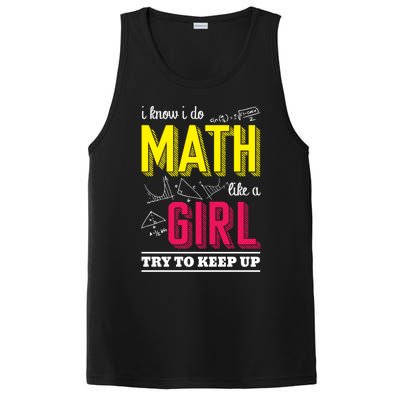 I Know I Do Math Like A Try To Keep Up Cool Gift Math Teacher Gift PosiCharge Competitor Tank