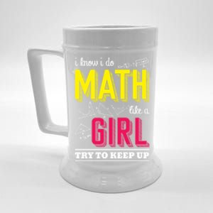 I Know I Do Math Like A Try To Keep Up Cool Gift Math Teacher Gift Beer Stein