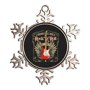 I Know ItS Only RockNRoll But I Like It Rock Music Metallic Star Ornament