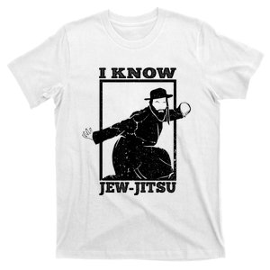 I Know Jew Jitsu Funny Jiu Jitsu Pun Jewish Martial Art T-Shirt