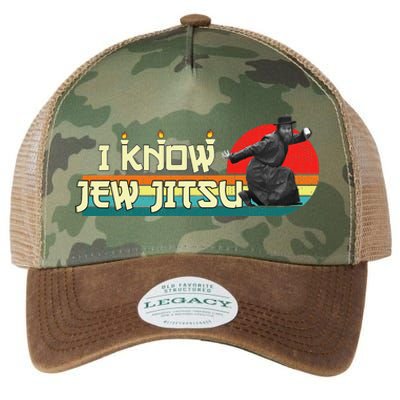 i know jew jitsu Legacy Tie Dye Trucker Hat