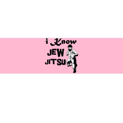 I know Jew Jitsu Rabbi Horah Dance Jiu Jitsu Jewish Man Bumper Sticker