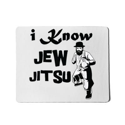 I know Jew Jitsu Rabbi Horah Dance Jiu Jitsu Jewish Man Mousepad