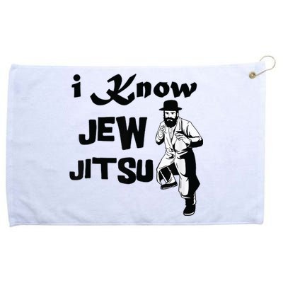 I know Jew Jitsu Rabbi Horah Dance Jiu Jitsu Jewish Man Grommeted Golf Towel