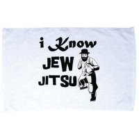 I know Jew Jitsu Rabbi Horah Dance Jiu Jitsu Jewish Man Microfiber Hand Towel