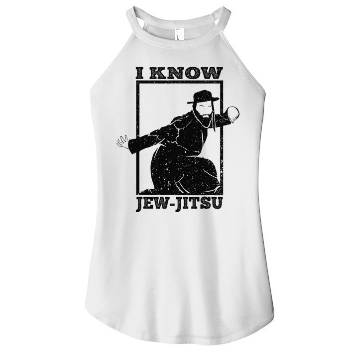 I Know Jew Jitsu Funny Jiu Jitsu Pun Jewish Martial Art Women's Perfect Tri Rocker Tank