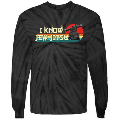 i know jew jitsu Tie-Dye Long Sleeve Shirt