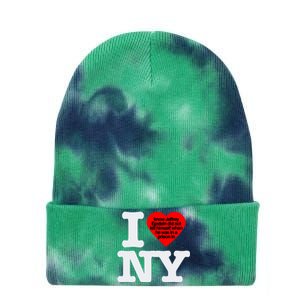 I Know Jeffrey Epstein Did Not Kill Himself Tie Dye 12in Knit Beanie