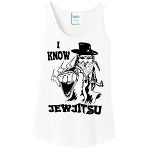 I Know Jew Jitsu Funny Gift Jews Rabbi Ladies Essential Tank