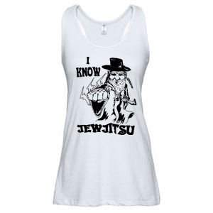 I Know Jew Jitsu Funny Gift Jews Rabbi Ladies Essential Flowy Tank