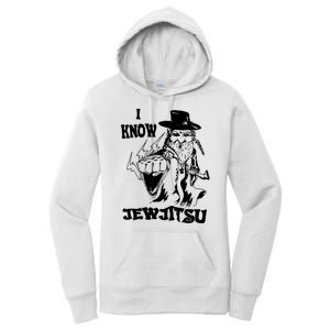 I Know Jew Jitsu Funny Gift Jews Rabbi Women's Pullover Hoodie