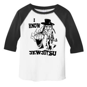 I Know Jew Jitsu Funny Gift Jews Rabbi Toddler Fine Jersey T-Shirt