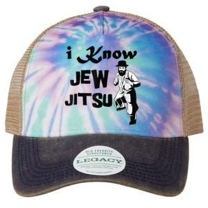 I Know Jew Jitsu Rabbi Horah Dance Jiu Jitsu Jewish Legacy Tie Dye Trucker Hat