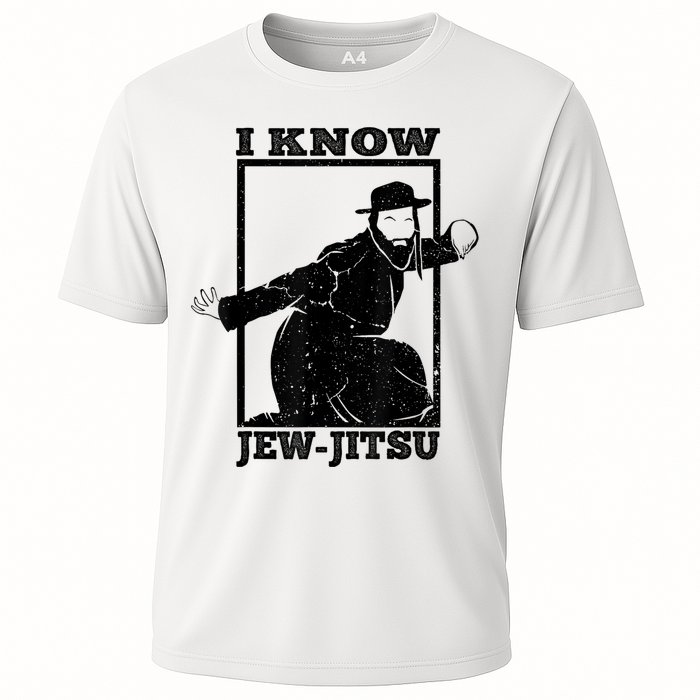 I Know Jew Jitsu Funny Jiu Jitsu Pun Jewish Martial Art Cooling Performance Crew T-Shirt