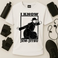I Know Jew Jitsu Funny Jiu Jitsu Pun Jewish Martial Art Cooling Performance Crew T-Shirt
